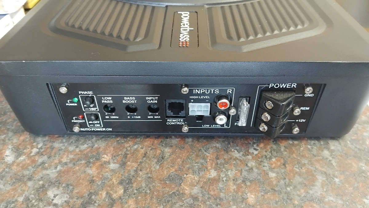 Powerbass PB2555BK10 Active Under-Seat Subwoofer