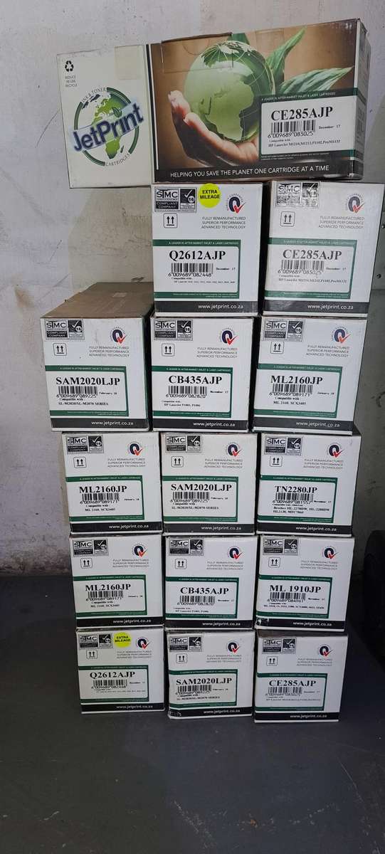 Laser toners for different LaserJet printer models (20 toners)