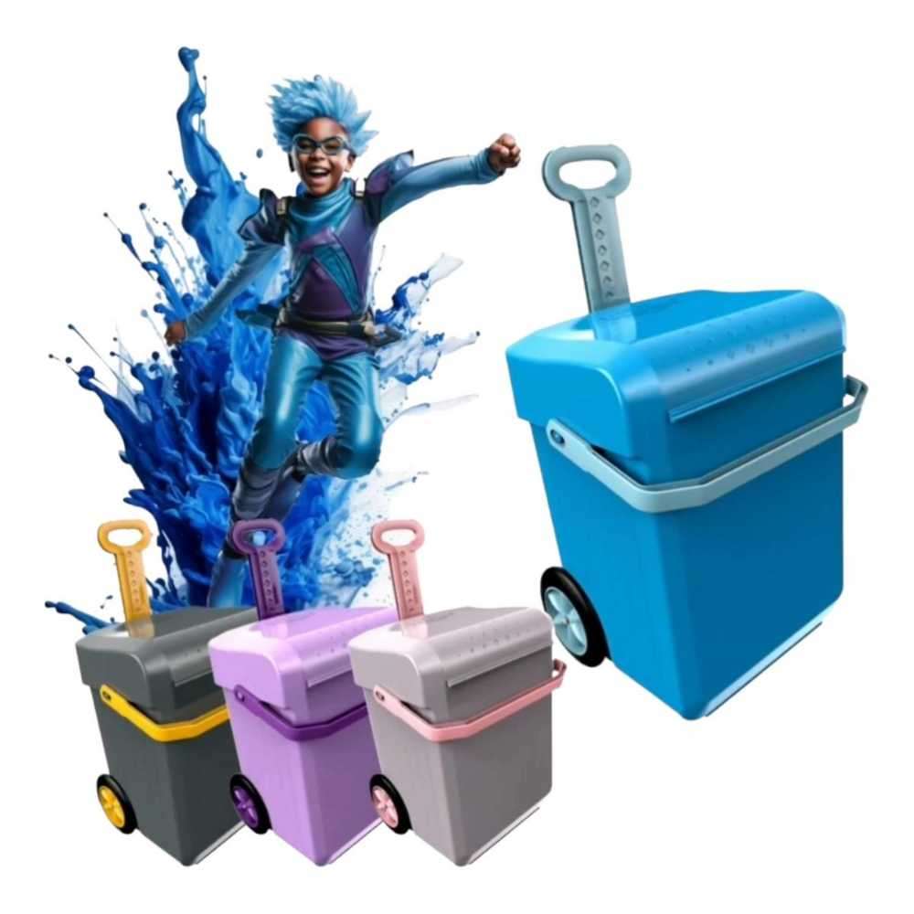 Weelie School trolley bag Blue/grey