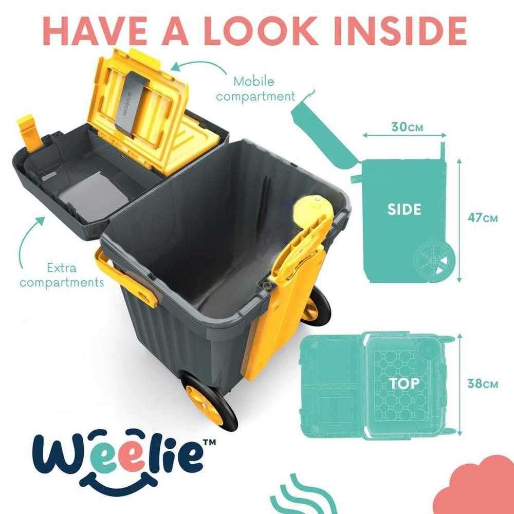 Weelie School trolley bag Blue/grey