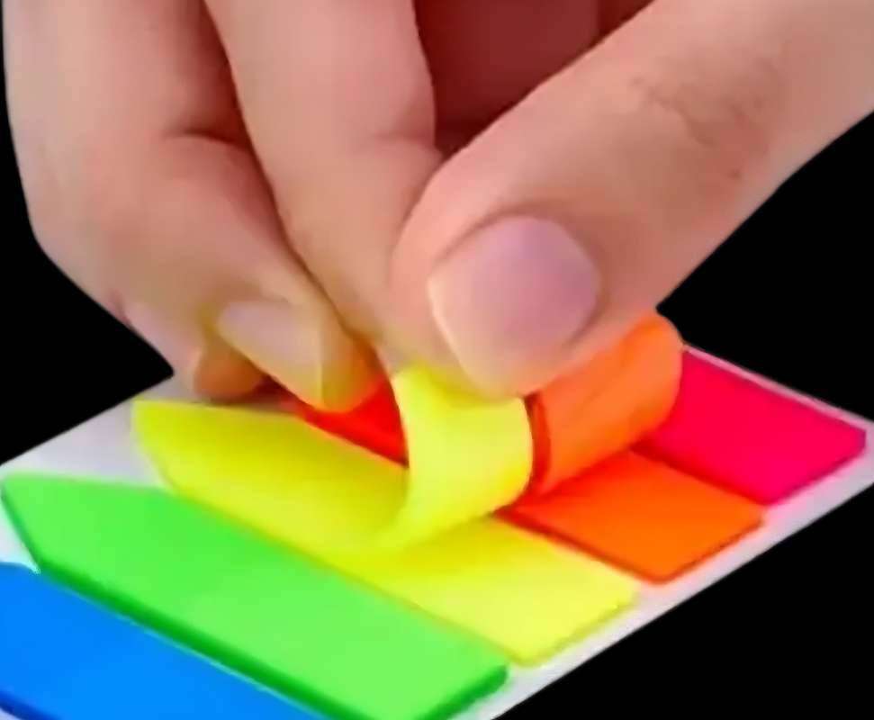 M&G Arrow Sticky Index Tabs, 7 Bright Colors, Plastic Page Markers for Books & Files