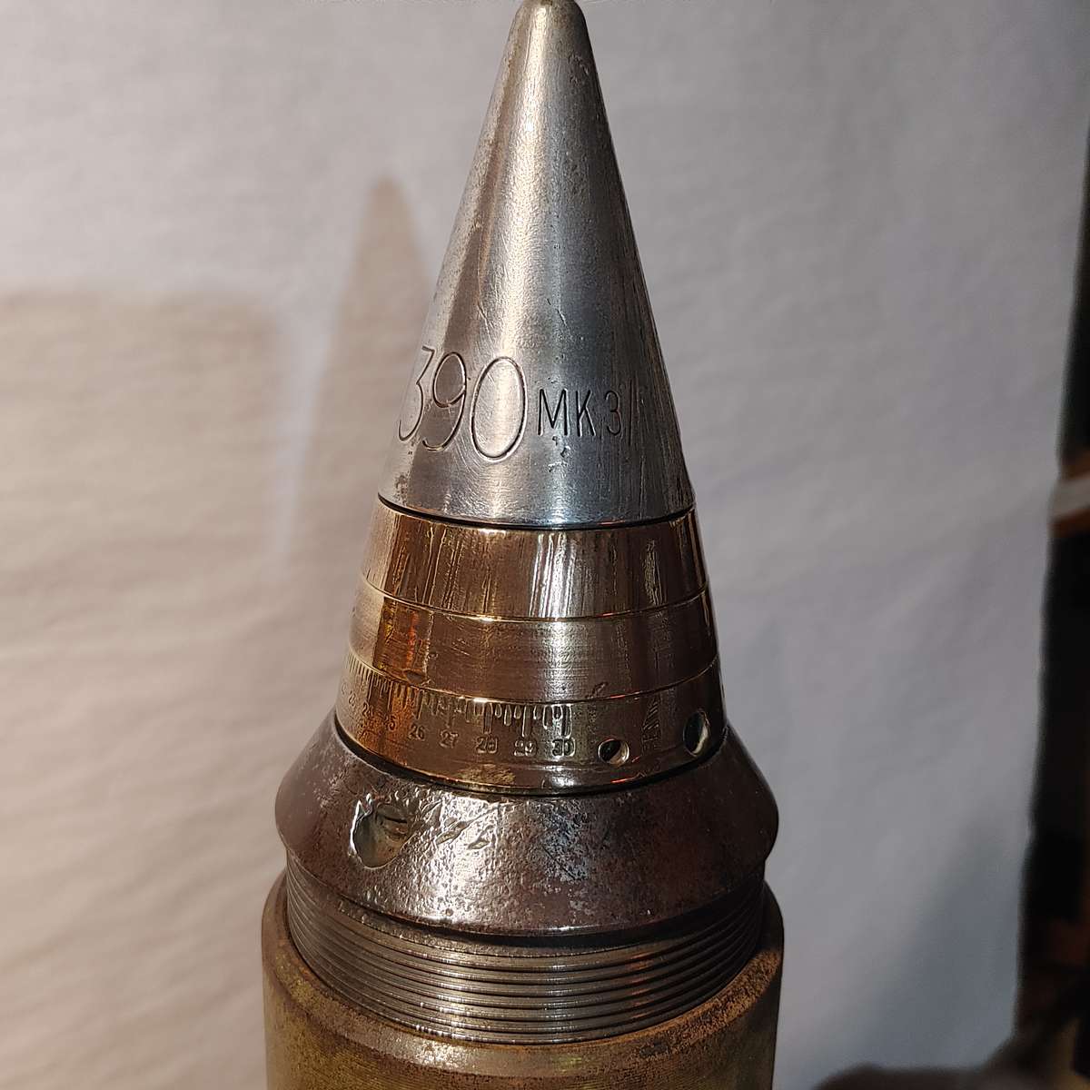 WW2 British Artillery Fuze No 390 Mk 3 INERT