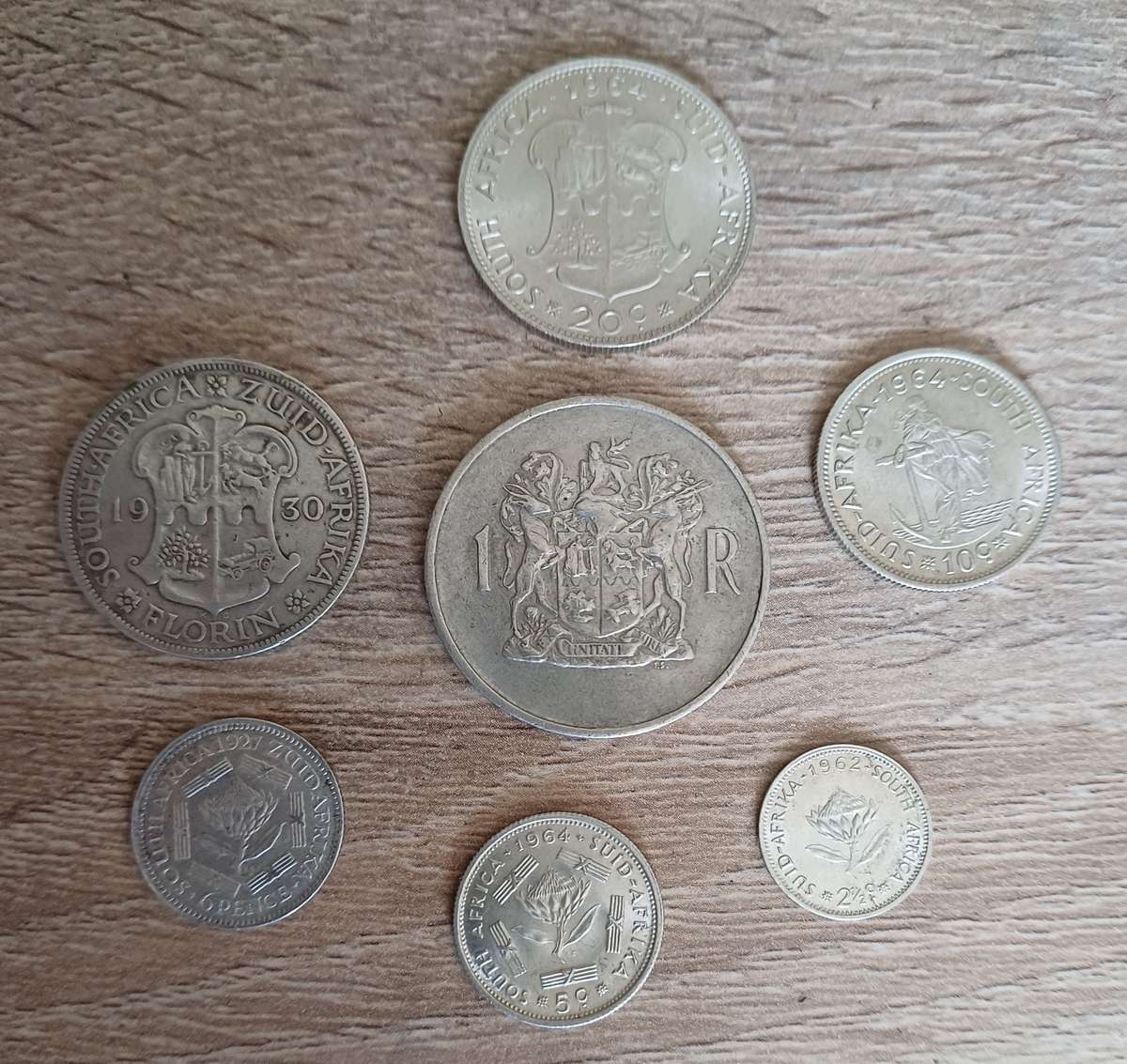 Sliver coin lot including very scarce 1962 2 1/2 cent and others. 1 Bid to take all