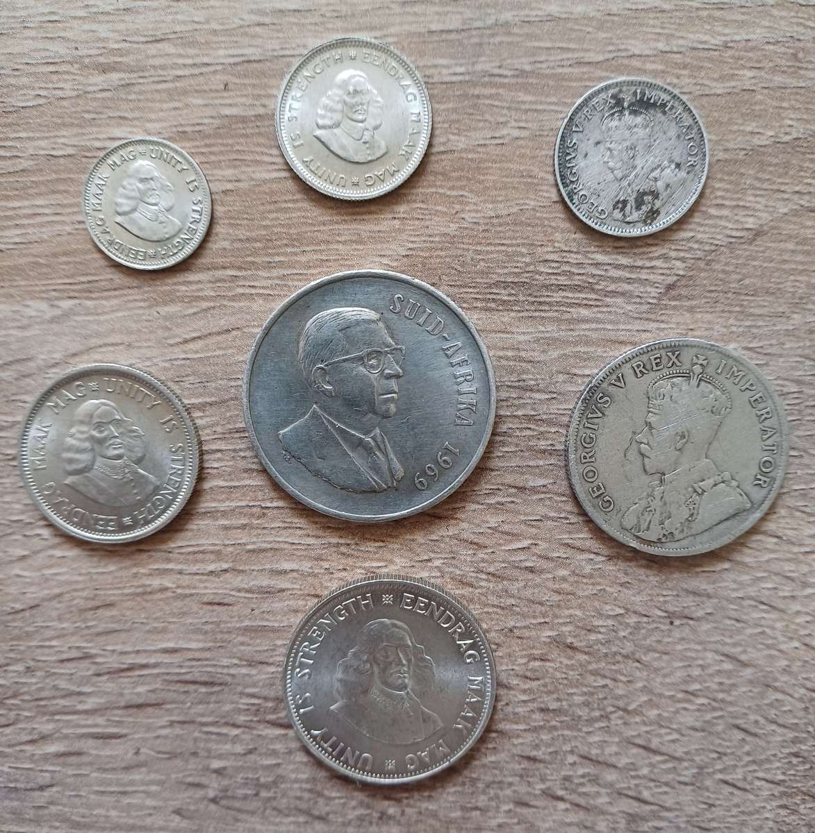 Sliver coin lot including very scarce 1962 2 1/2 cent and others. 1 Bid to take all