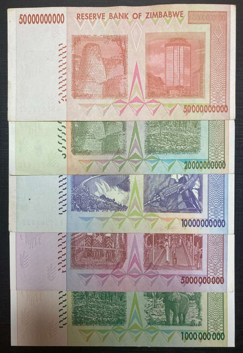 Zimbabwe Billion Dollar Set