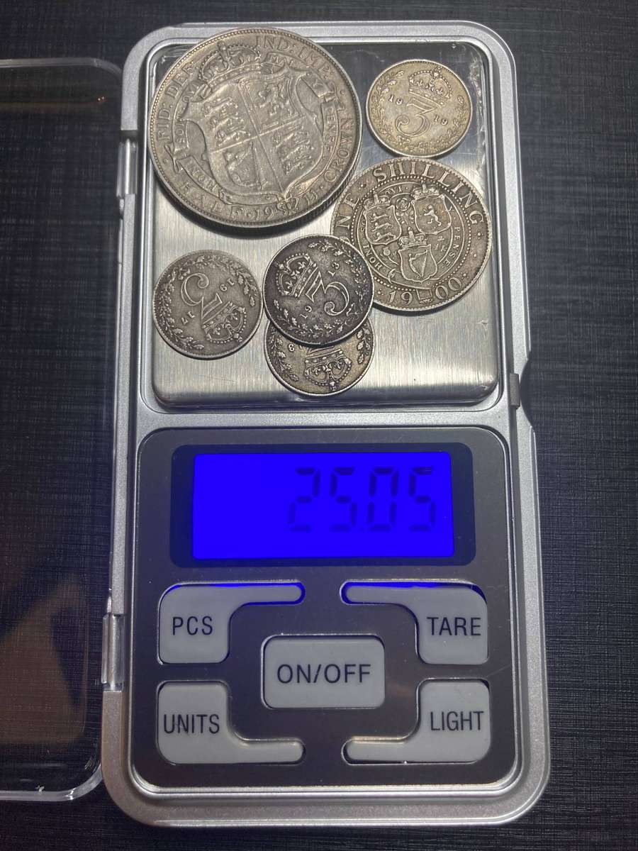 Great Britain 0.925 silver coin lot (25g)