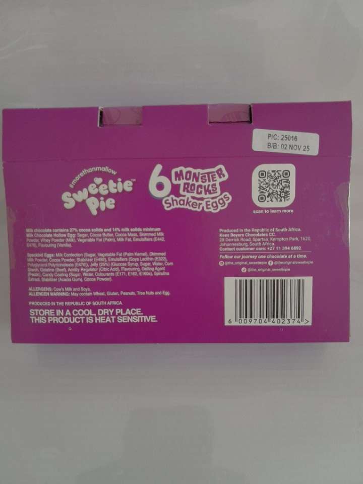 Easter Eggs Sweetie Pie Chocolate Monster Rocks Shaker Eggs