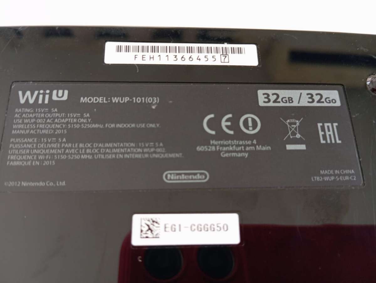 Nintendo Wii U Console with Mario maker