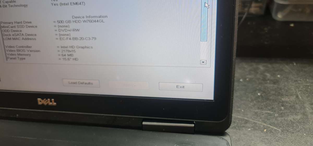 Dell i5 E5540 (Fixer Upper) (For Spares or Repair) (Switches on!)