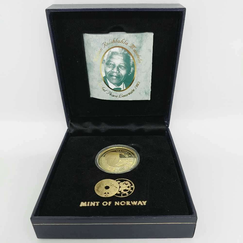 NOBEL LAUREATE - NELSON MANDELA, UNITY COMMEMORATIVE MEDAL,MINTMARK