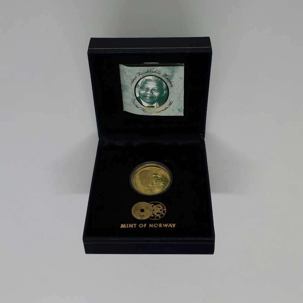 NOBEL LAUREATE - NELSON MANDELA, UNITY COMMEMORATIVE MEDAL,MINTMARK