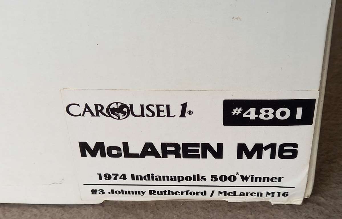 McLaren M16 Indy car - 1974 Indianapolis winner - Rutherford - Carousel 1/18