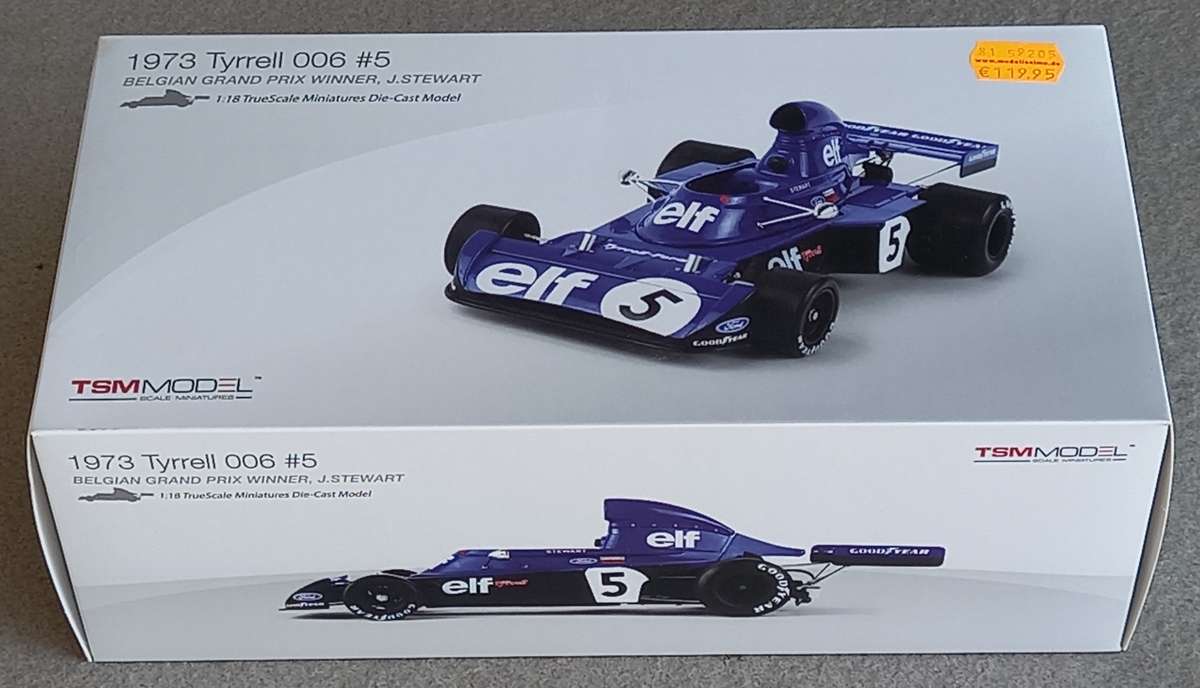 Tyrrell 006 - Jackie Stewart - 1973 World Champion - TSM 1/18