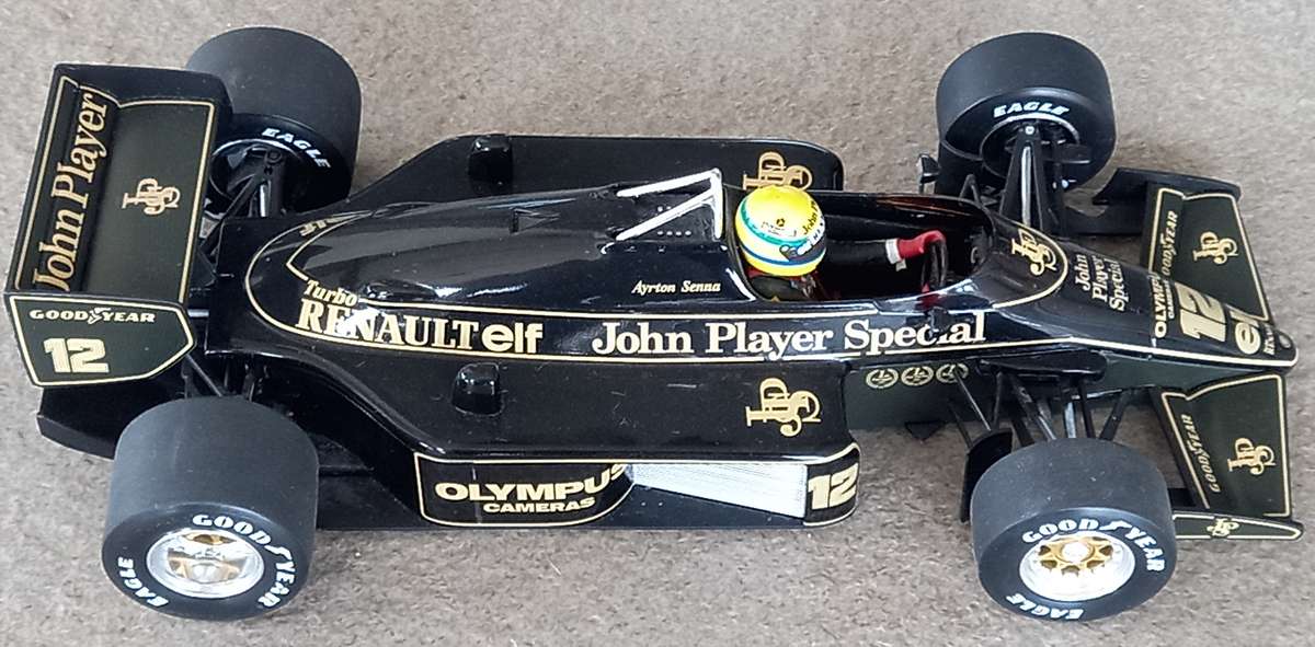 Lotus 97T - 1985 - Senna's first win - Full JPS livery - Minichamps 1/18