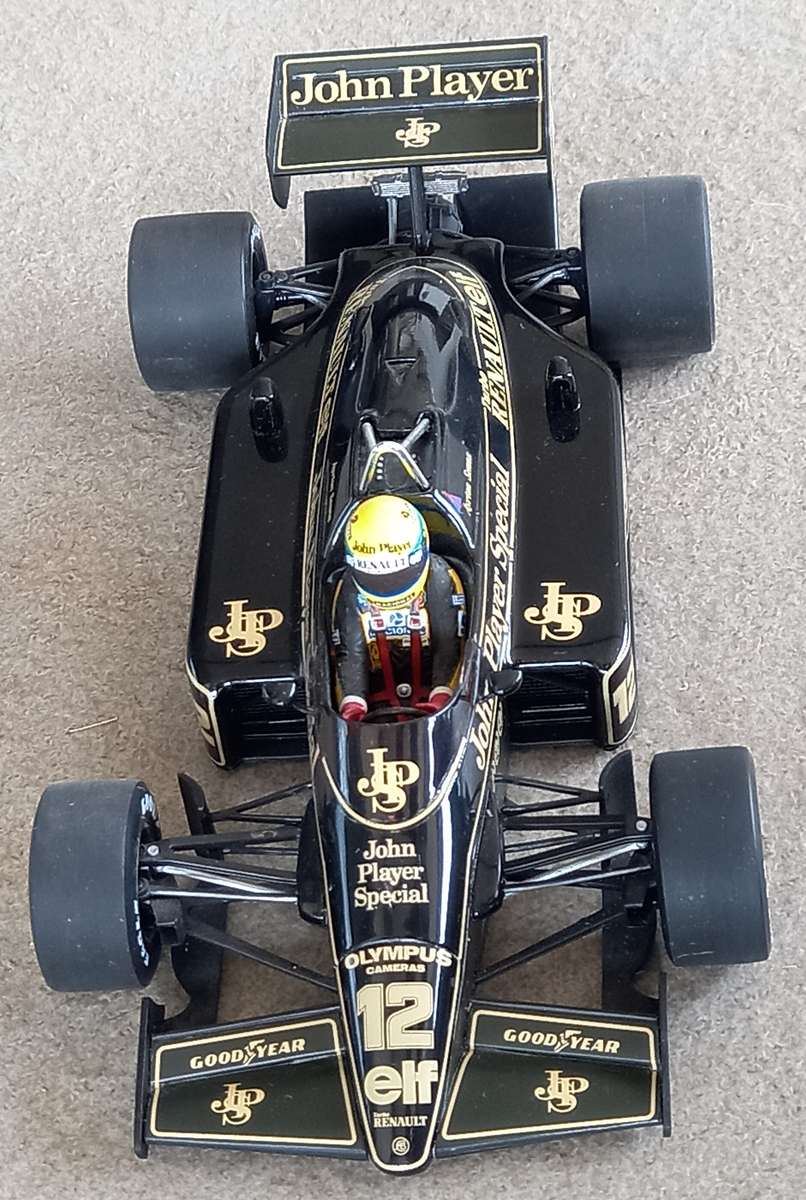 Lotus 97T - 1985 - Senna's first win - Full JPS livery - Minichamps 1/18