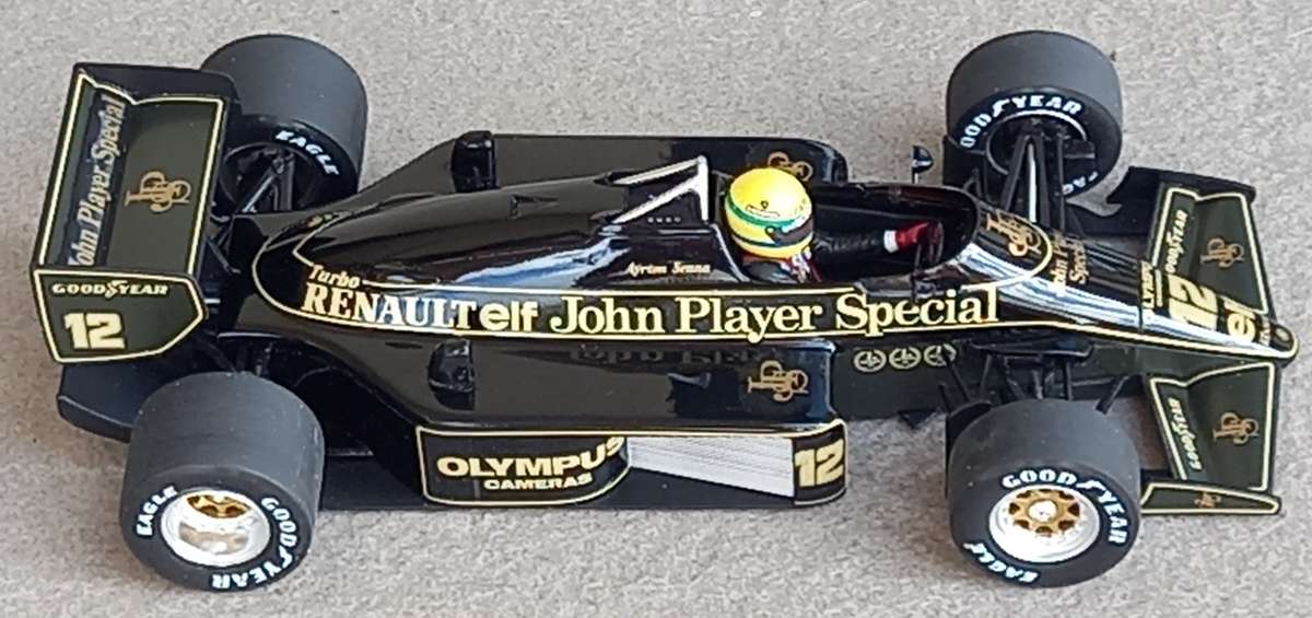 Lotus-Renault 97T - Ayrton Senna - 1985 Grand Prix winner - Minichamps 1/18
