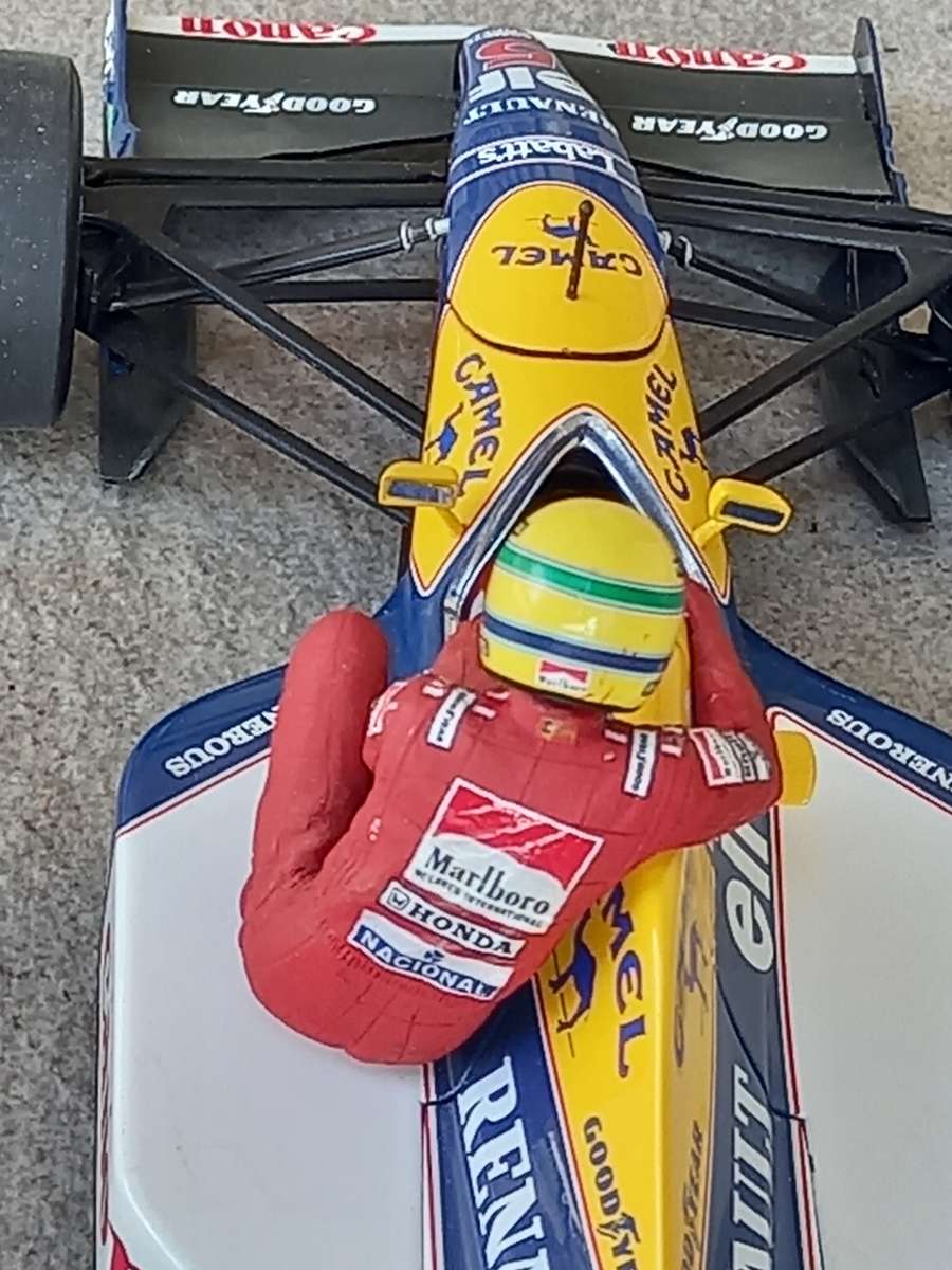 Williams FW14 - 1991 - N Mansell and A Senna taxi - Minichamps 1/18