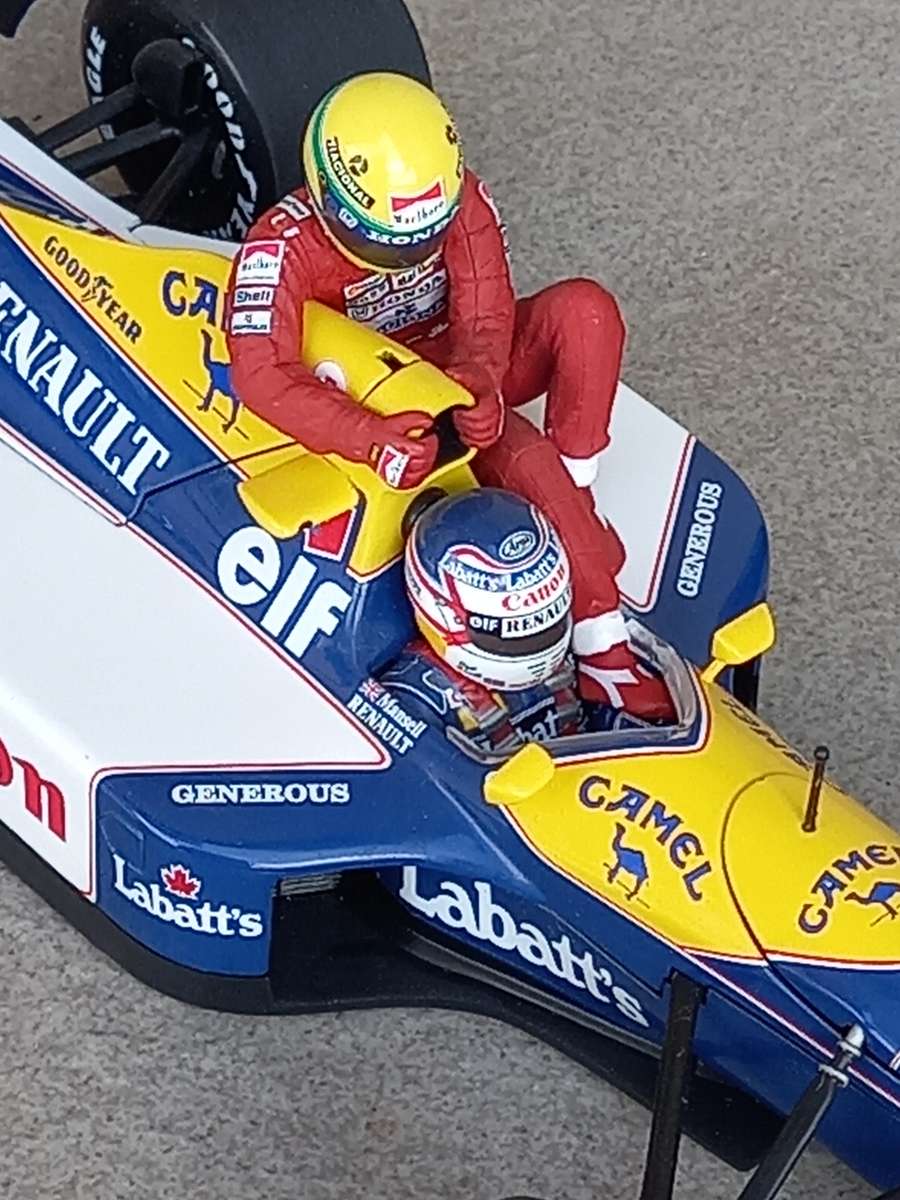 Williams FW14 - 1991 - N Mansell and A Senna taxi - Minichamps 1/18