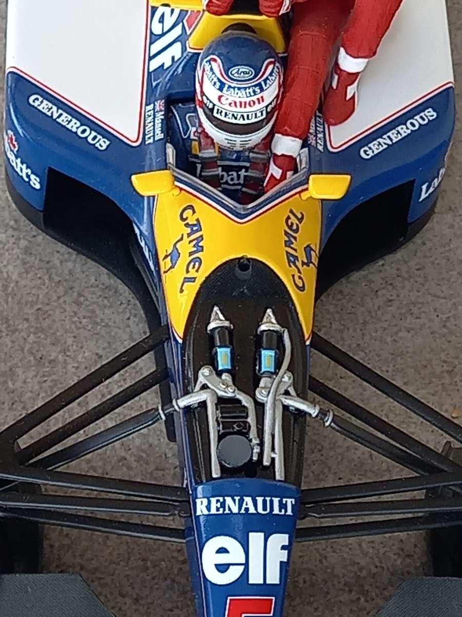 Williams FW14 - 1991 - N Mansell and A Senna taxi - Minichamps 1/18