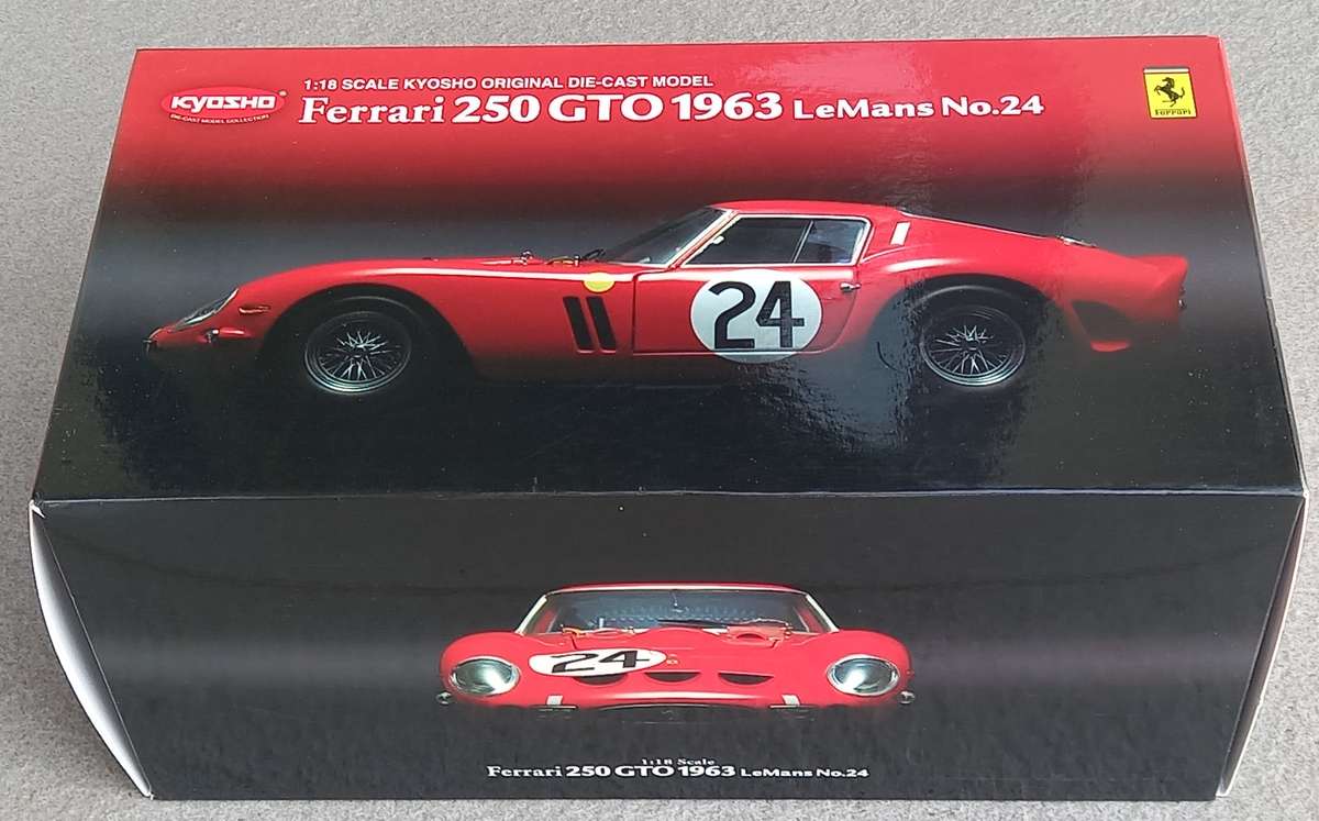 Ferrari 250 GTO - 2nd Le Mans 1963 - Legendary sportscar - Kyosho 1/18