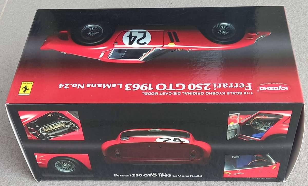Ferrari 250 GTO - 2nd Le Mans 1963 - Legendary sportscar - Kyosho 1/18