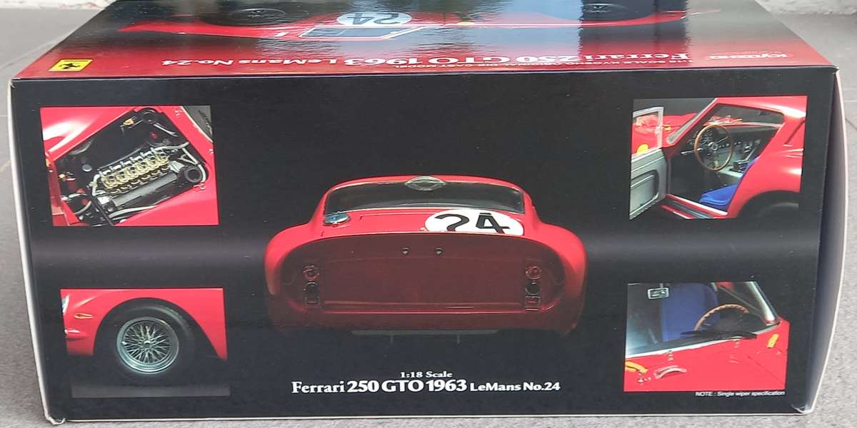 Ferrari 250 GTO - 2nd Le Mans 1963 - Legendary sportscar - Kyosho 1/18