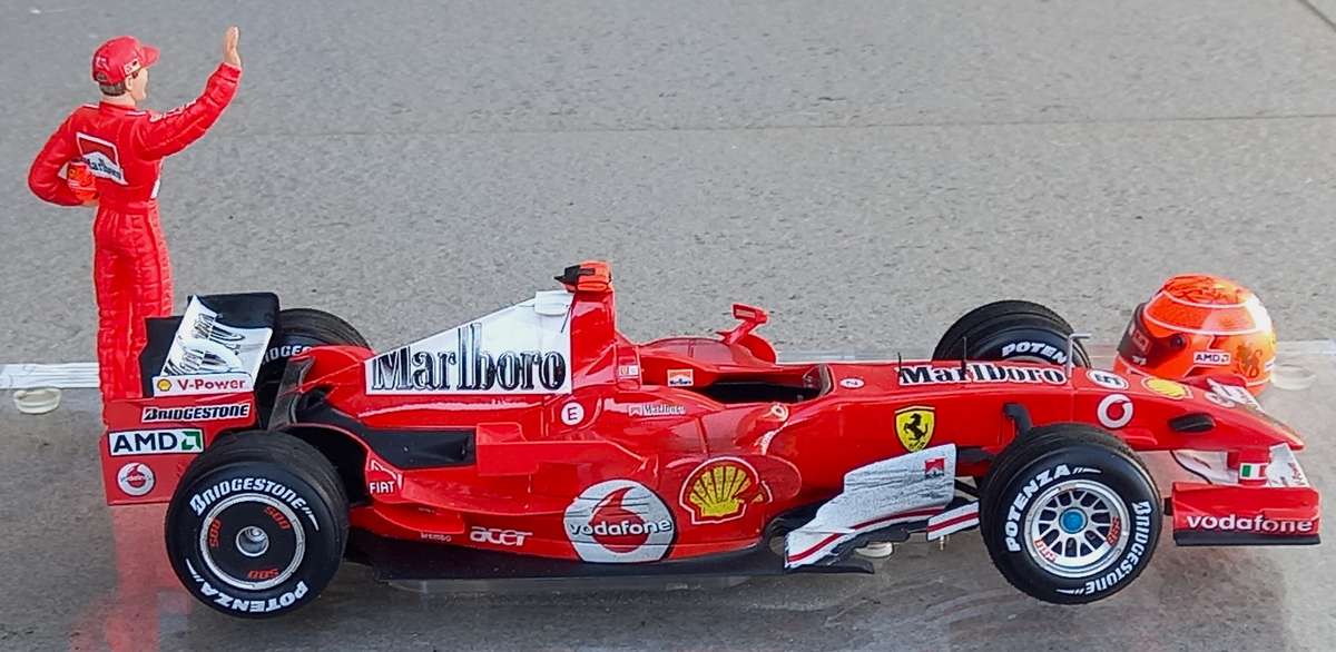 Ferrari 248 - 2006 - Schumacher's last Ferrari drive - Brazil - Hotwheels 1/18
