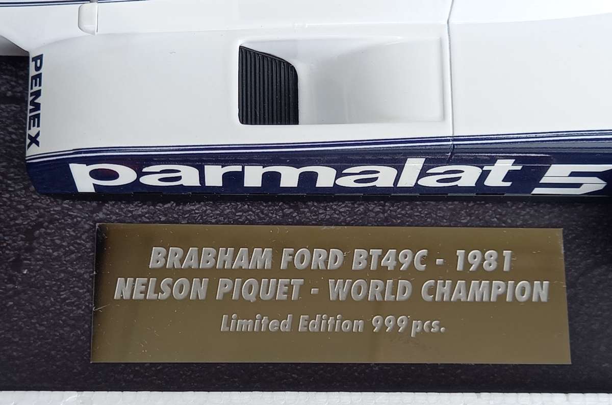 Brabham BT49C - Nelson Piquet - 1981 World Champion - Minichamps 1/18