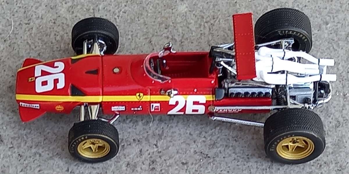 Ferrari 312 - 1968 French Grand Prix winner - J Ickx - IXO 1/43