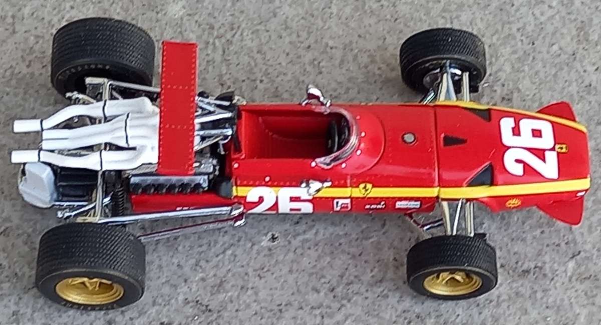 Ferrari 312 - 1968 French Grand Prix winner - J Ickx - IXO 1/43