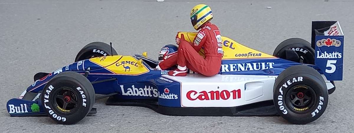 Williams FW14 - 1991 - N Mansell and A Senna taxi - Minichamps 1/18