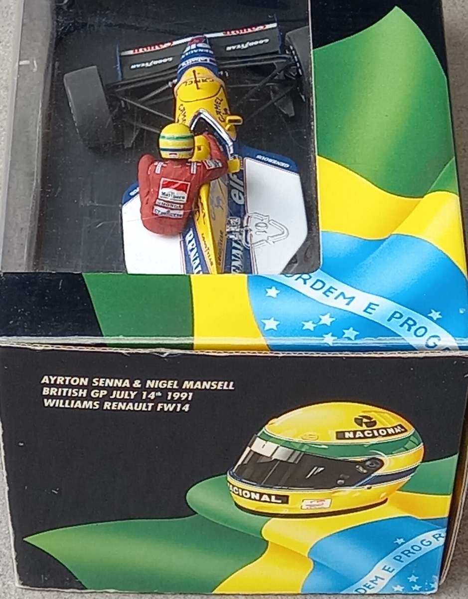 Williams FW14 - 1991 - N Mansell and A Senna taxi - Minichamps 1/18