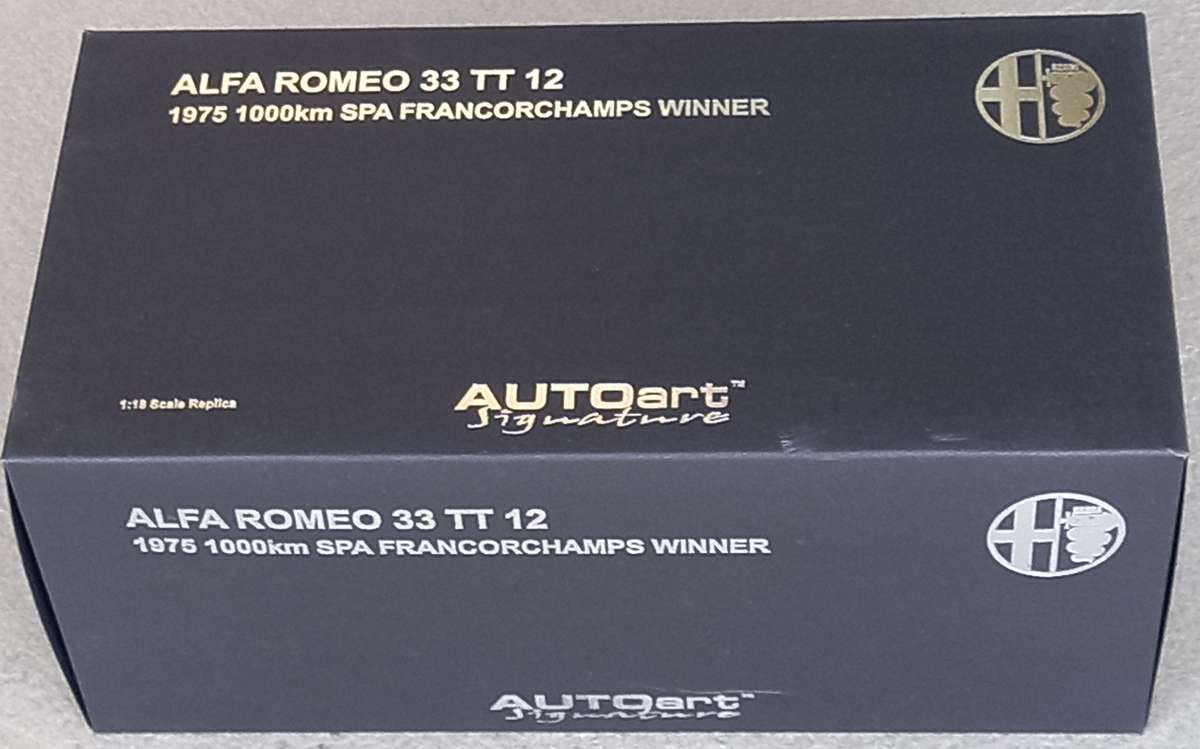 Alfa-Romeo 33 TT 12 - 1975 World Champion sportscar - Autoart 1/18