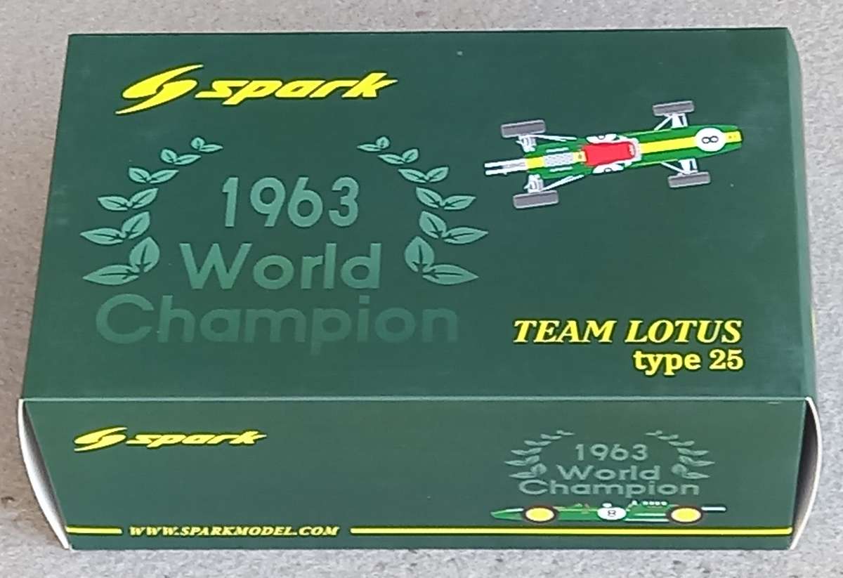 Lotus 25 - Jim Clark - 1963 World Champion - Spark 1/18
