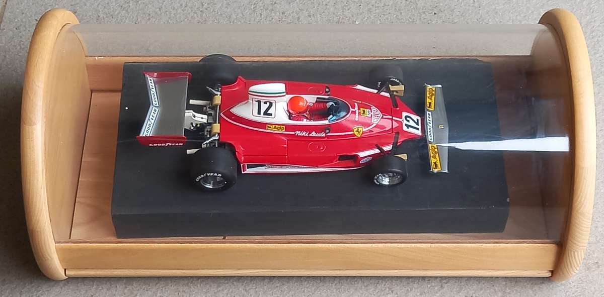 Glass and wood display module