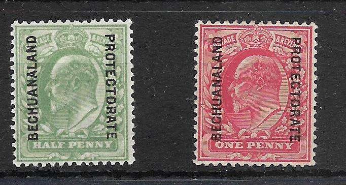 BRITISH BECHUANALAND STOCK CARD FILLED WITH MINT AND FINE USED