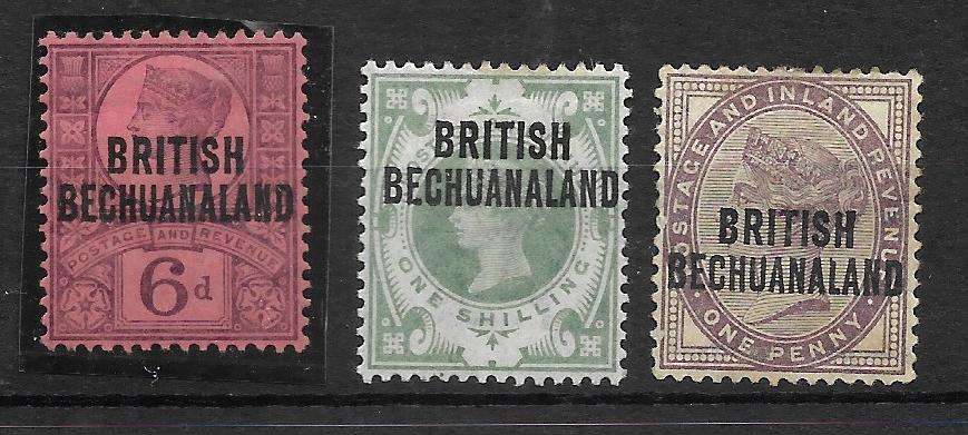 BRITISH BECHUANALAND STOCK CARD FILLED WITH MINT AND FINE USED