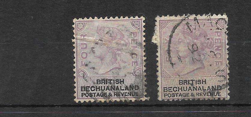 BRITISH BECHUANALAND STOCK CARD FILLED WITH MINT AND FINE USED