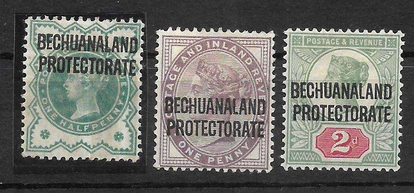 BRITISH BECHUANALAND STOCK CARD FILLED WITH MINT AND FINE USED