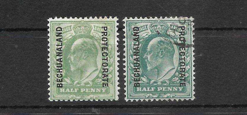 BRITISH BECHUANALAND STOCK CARD FILLED WITH MINT AND FINE USED