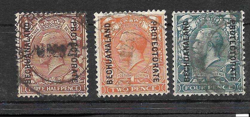 BRITISH BECHUANALAND STOCK CARD FILLED WITH MINT AND FINE USED