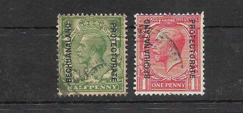 BRITISH BECHUANALAND STOCK CARD FILLED WITH MINT AND FINE USED