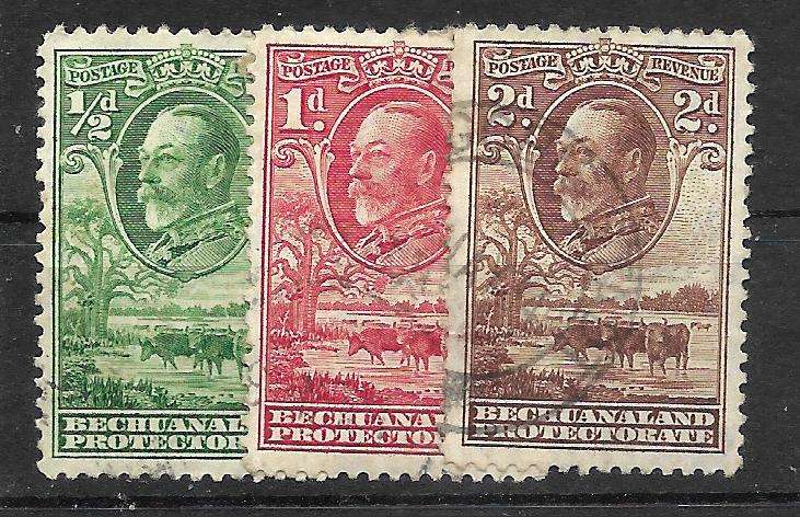 BRITISH BECHUANALAND STOCK CARD FILLED WITH MINT AND FINE USED