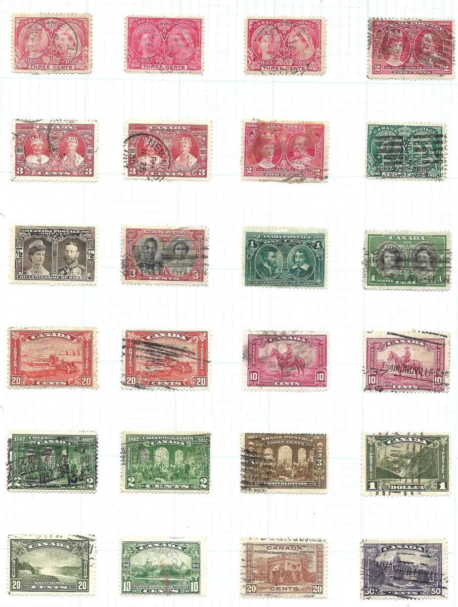 CANADA OLD TIMER COLLECTION ON PAGES