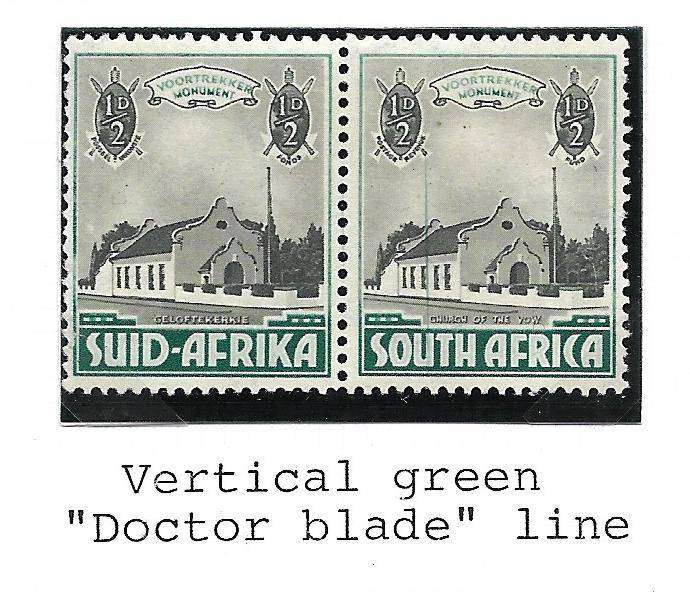 ** 4 LISTED VARIETIES** FLAG ON SMALL CHIMNEY AT RIGHT/EXTENDED MAST/LINE BETWEEN VALUES/DR BLADE