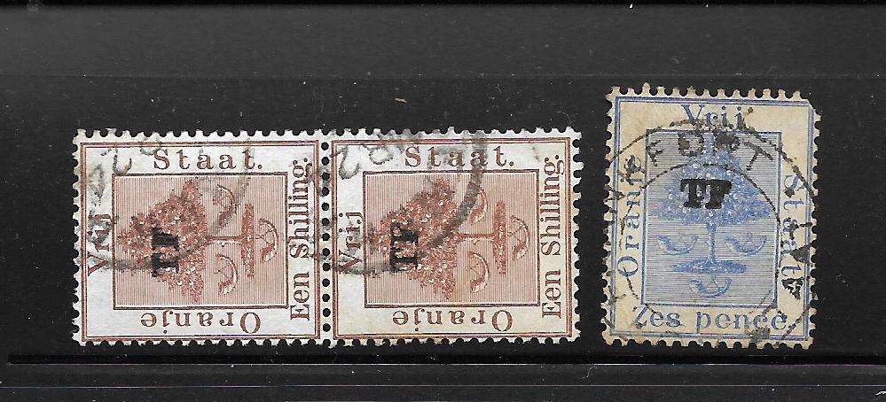 ORANGE FREE STATE  MEGA LOT 1/2d INVERTED WM included  SEE MULTIPLE SCANS BELOW