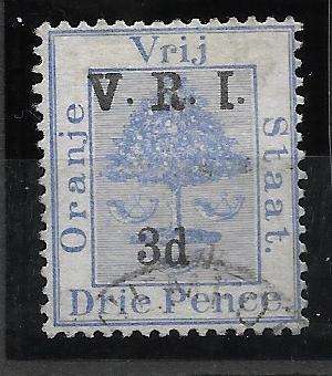 1900 ORANGE FREE STATE  SACC73a  Variety Inverted 1 for I  Thick V  C/V R1000-00
