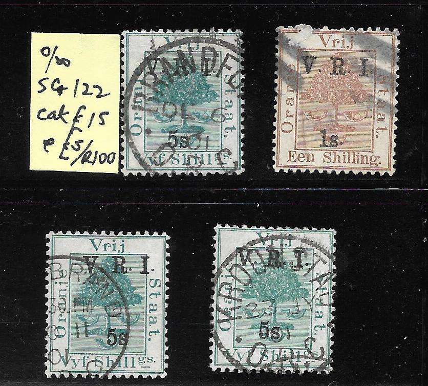 ORANGE FREE STATE  MEGA LOT 1/2d INVERTED WM included  SEE MULTIPLE SCANS BELOW