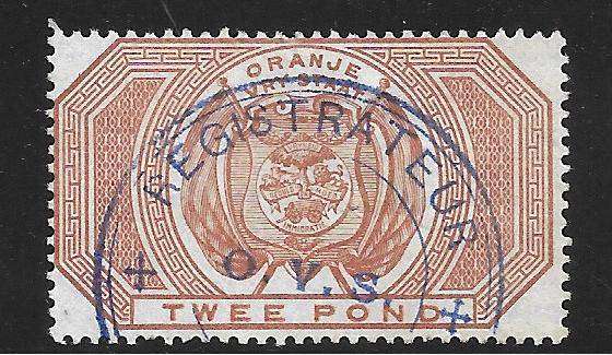 ORANGE FREE STATE Small Lot Fiscal Stamps incl. V.R.I. £2
