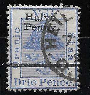 ORANGE FREE STATE Half Penny Misplaced Bars